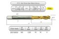 HSSE DIN371/C 35° HELİS M5x0,8 (6H) TİN