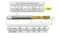 HSSE DIN371/C 35° HELİS M8x1,25 (6H) TİN